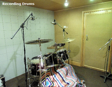 Recording Drums at Seaside Studio